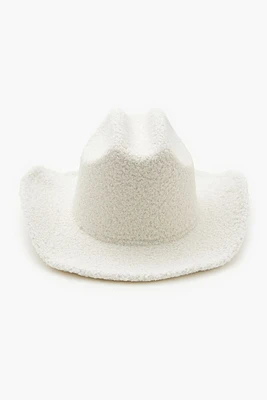 Faux Shearling Cowboy Hat