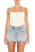 Crochet Bustier Cropped Cami