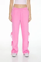 Bow Straight Sweatpants