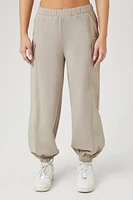 Twill High-Rise Cargo Pants