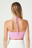 Butterfly Charm O-Ring Halter Top