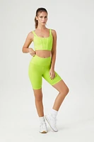 Active High-Rise Biker Shorts