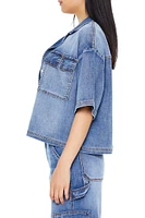 Boxy Oversized Denim Shirt