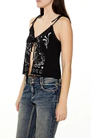 Tie-Front Cowboy Cropped Cami