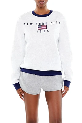 Embroidered New York City Pullover