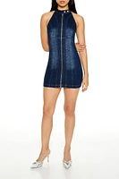 Sleeveless Denim Mini Dress