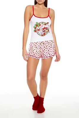 My Melody & Strawberry Shortcake Cami Shorts Pajama Set