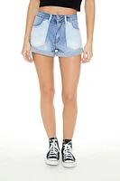 Reworked Mid-Rise Denim Shorts