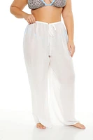 Plus Sheer Swim Cover-Up Pants