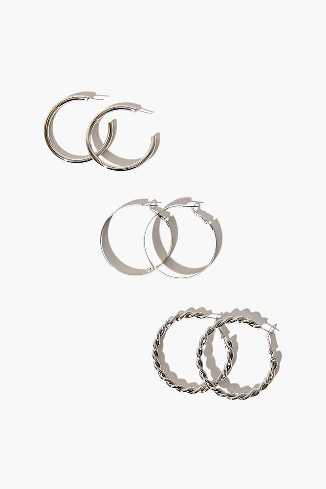 Twisted Hoop Earring Set