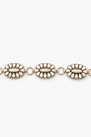 Faux Stone Flower Chain Belt