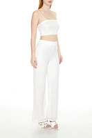 Sequin Cropped Cami & Pants Set