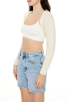 Ribbed Shrug Sweater