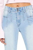 Stone Wash High-Rise Flare Jeans