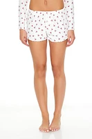 Cherry Print Pajama Shorts