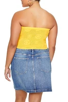 Plus Sweater-Knit Tube Top