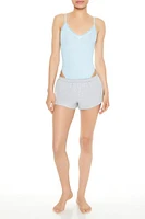 Seamless Lace-Trim Cami Bodysuit