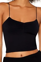 Seamless Ruched Cropped Cami