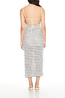 Striped Bodycon Cami Maxi Dress