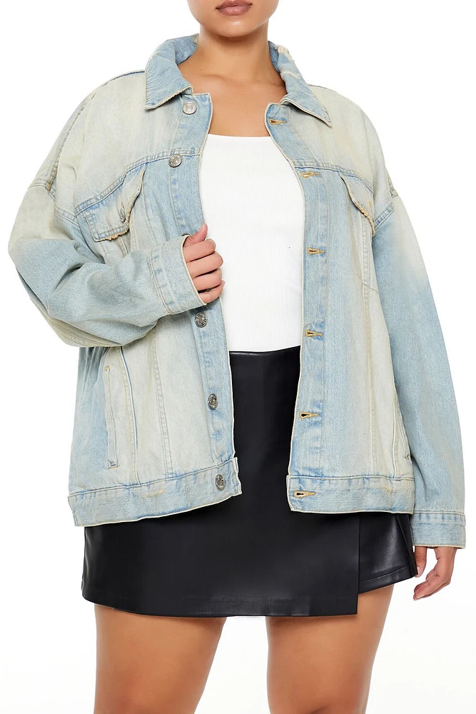 Plus Denim Trucker Jacket