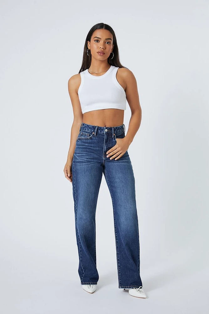 Curvy 90s-Fit Wide-Leg Jeans