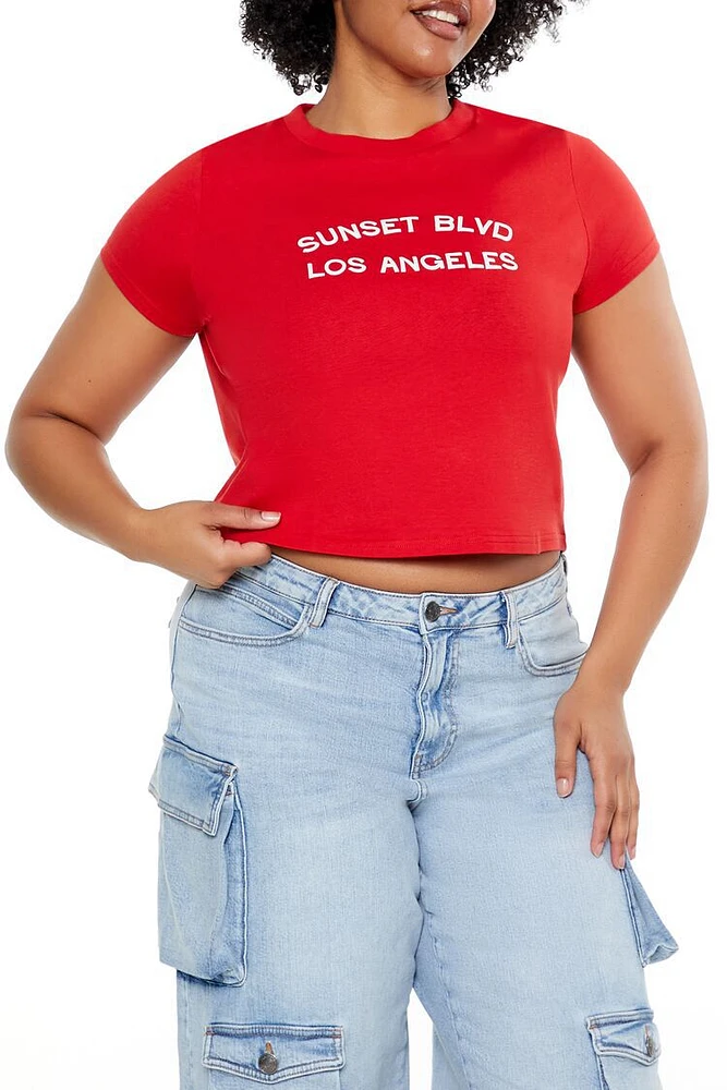 Plus Sunset Blvd Baby Tee