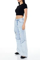 Reworked High-Rise Baggy Jeans