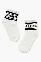 Big Sis Lil Crew Socks Set - 2 pack