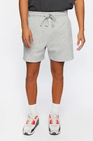 Heathered Drawstring Shorts