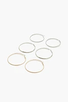 Etched Hoop Earring Set