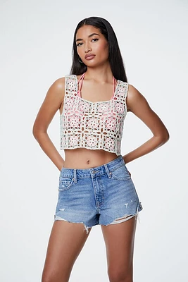 Geo Crochet Crop Top