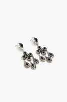 Faux Stone Chandelier Earrings