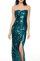 Sequin Sweetheart Maxi Dress