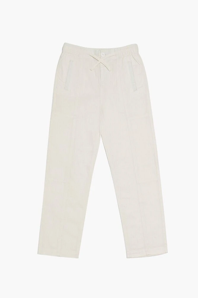 Girls Linen-Blend Straight Pants (Kids)