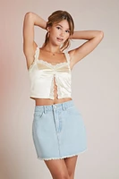 Satin Scalloped Lace Cami