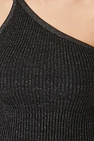 One-Shoulder Sweater-Knit Cami