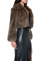 Plush Cropped Coat