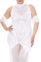 Plus Size Fishnet Lingerie Dress