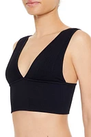 Seamless V-Neck Longline Bralette