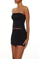 Smocked Tube Crop Top