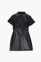 Girls Faux Leather Dress (Kids)