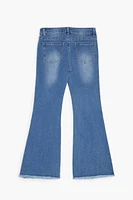 Girls Frayed Flare-Leg Jeans (Kids)