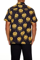 Jack-o-Lantern Print Shirt