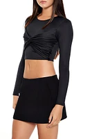 Contour Sculpt Twisted Crop Top