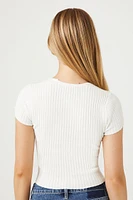 Sweater-Knit Crop Top