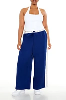 Plus Striped Wide-Leg Pants