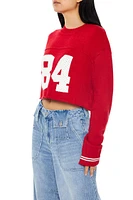 84 Varsity-Striped Sweater
