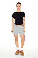 Ruched Cropped Tee