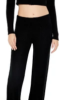 Sweater-Knit Wide-Leg Pants