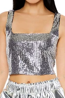 Metallic Pull-On Shorts